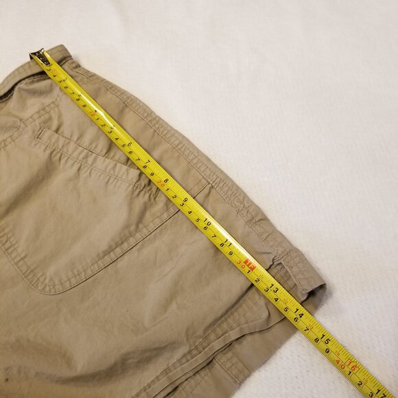 Denver Hayes Hiking Shorts W12 100% Cotton Beige Large Khaki Cargo Short Vintage - Picture 8 of 9